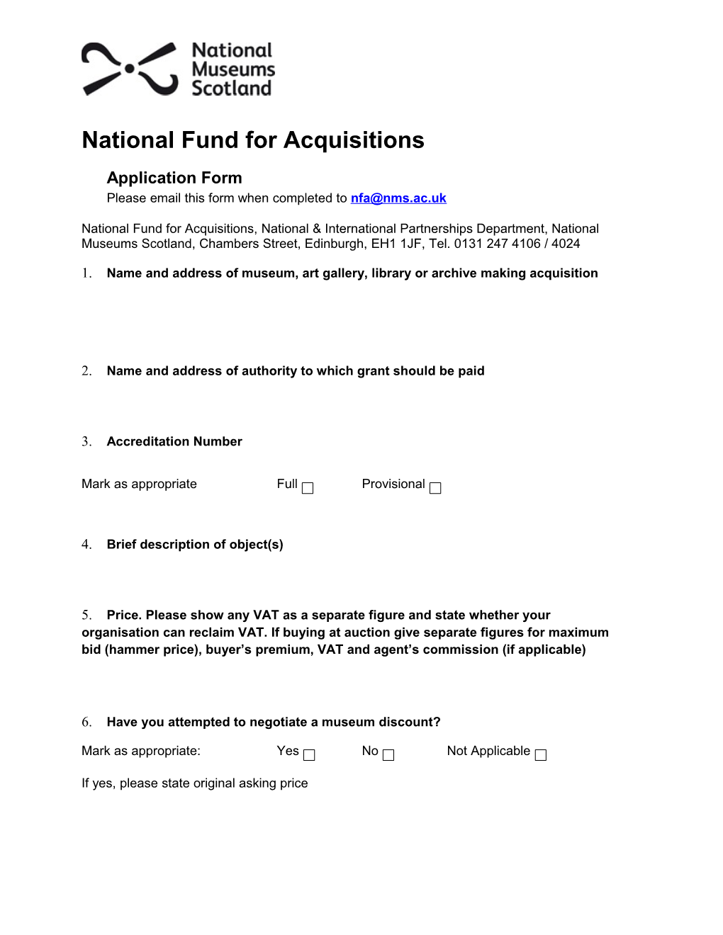 National Fund for Acquisitions