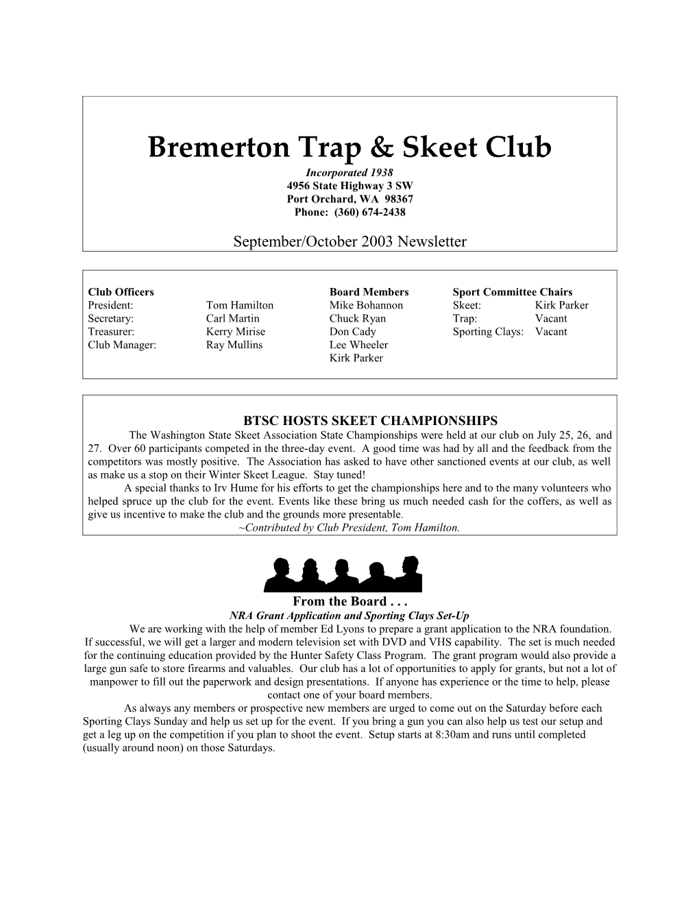 Bremerton Trap & Skeet Club