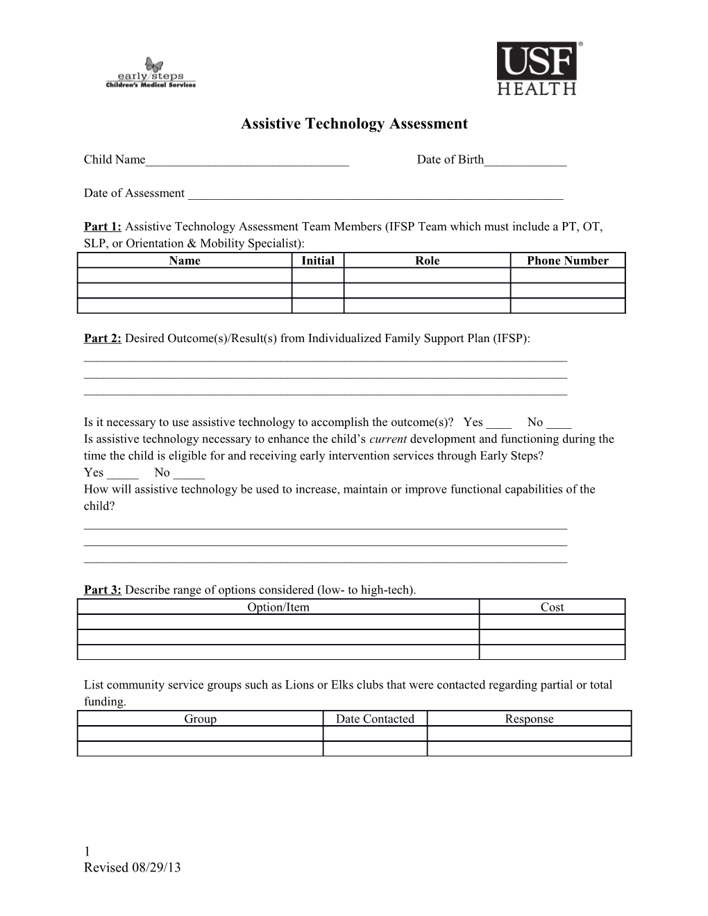 Assistive Technology Assessment