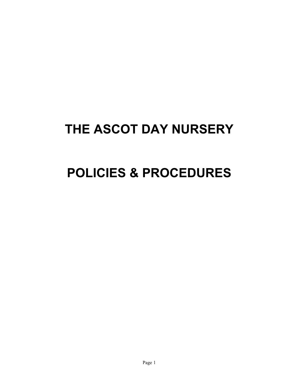 The Ascot Day Nursery