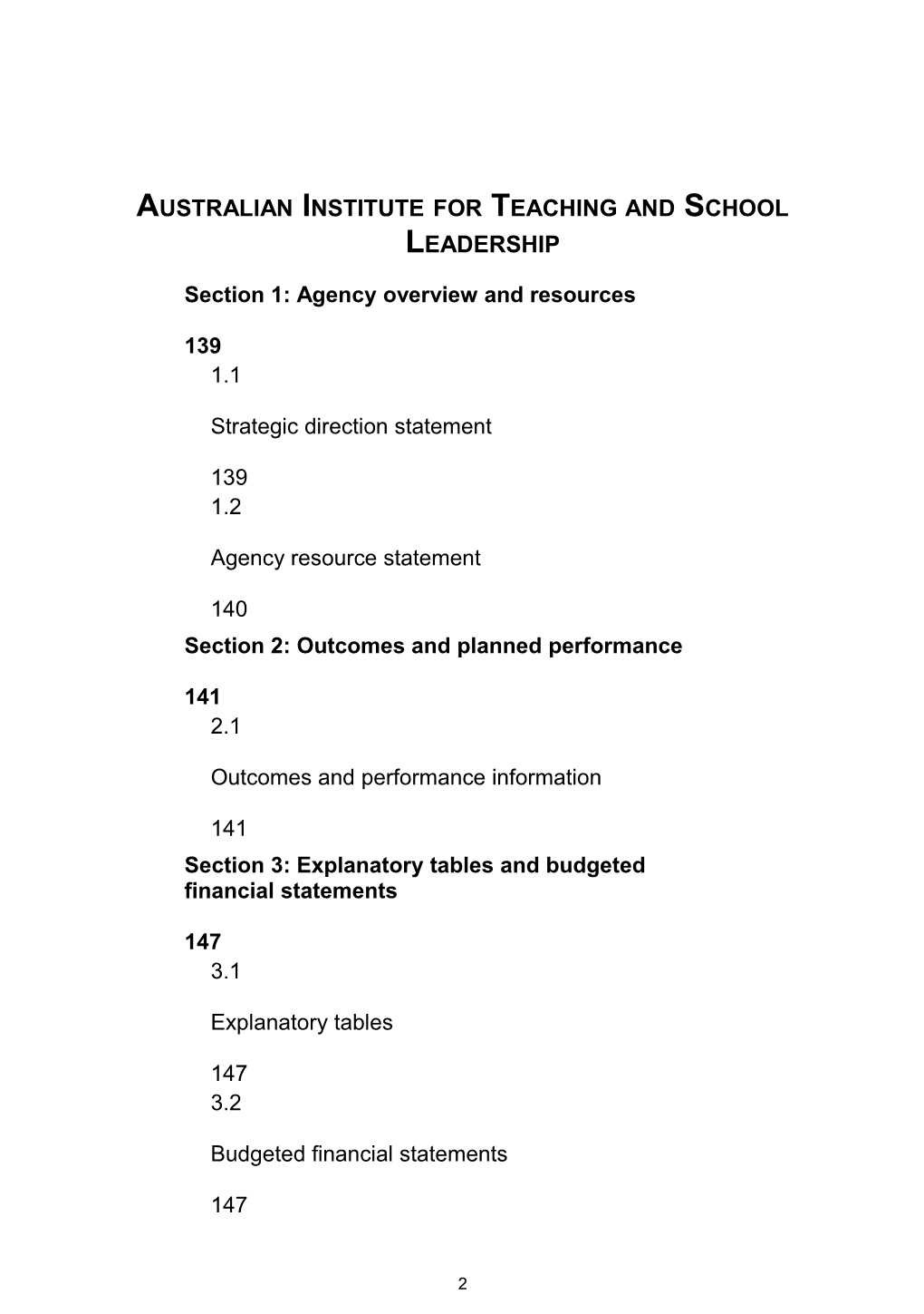 Australian Institute for Teaching and School Leadership Limited