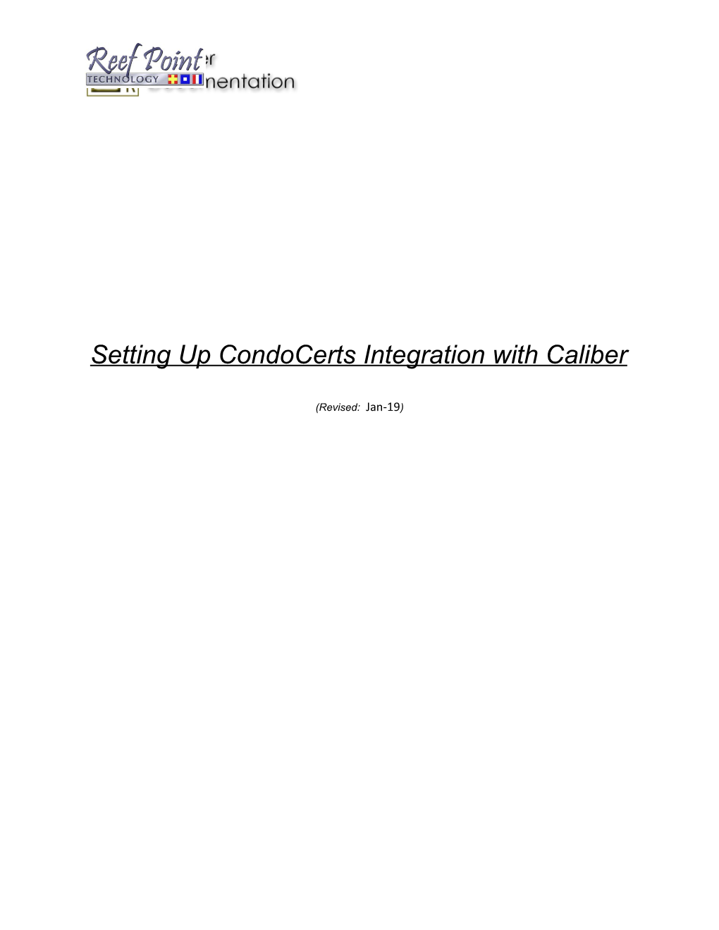 Setting up Condocerts Integration with Caliber