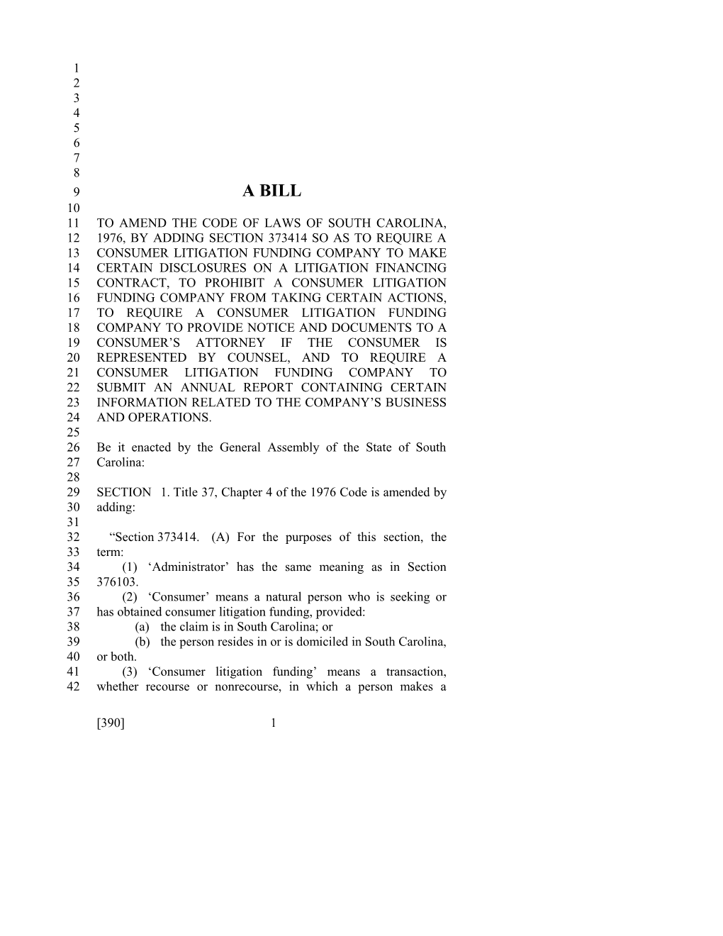 2017-2018 Bill 390 Text of Previous Version (Feb. 8, 2017) - South Carolina Legislature Online