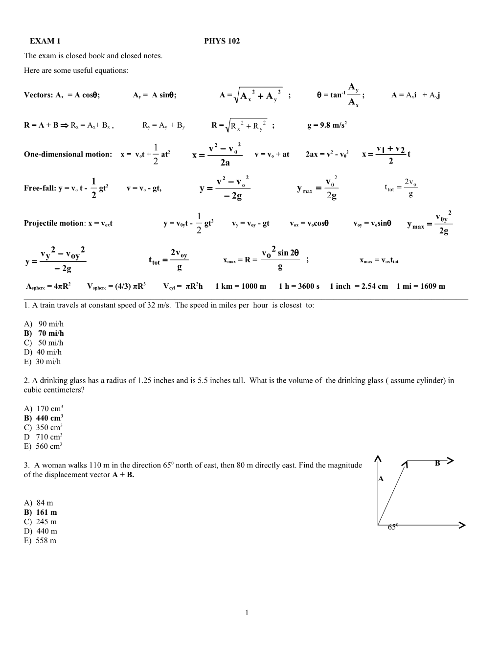 The Exam Is Closed Book and Closed Notes