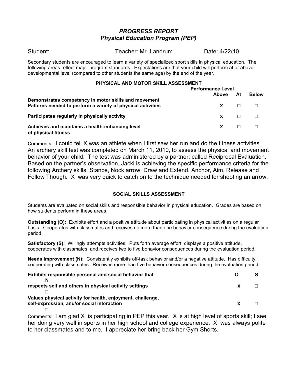 Mid-Semester Progress Report