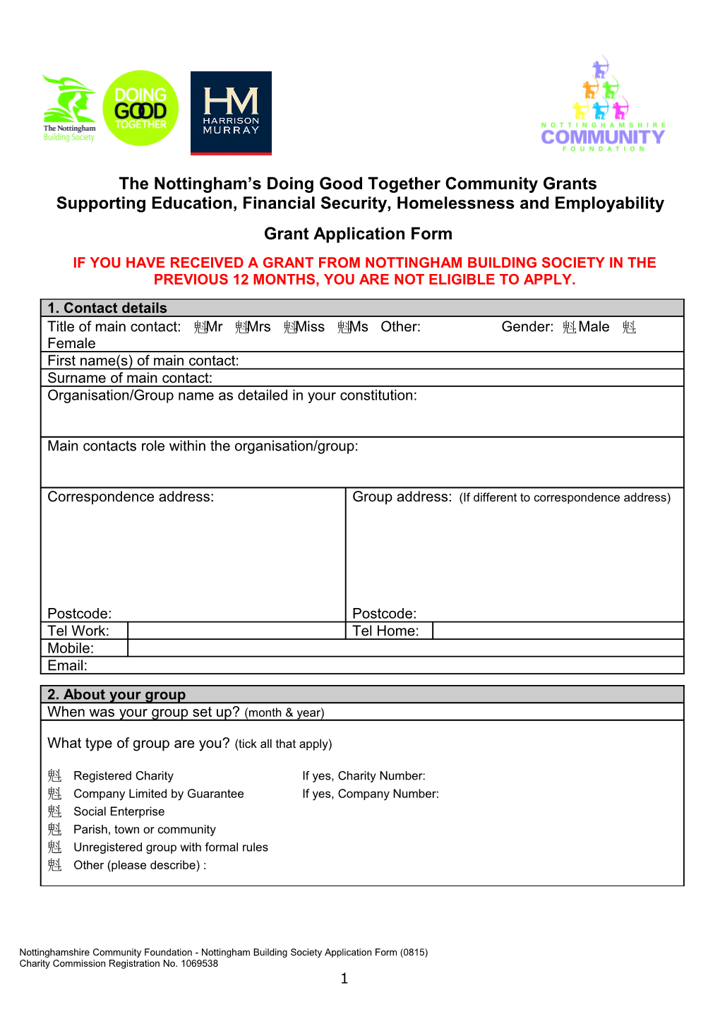 The Nottingham S Doing Good Together Community Grants