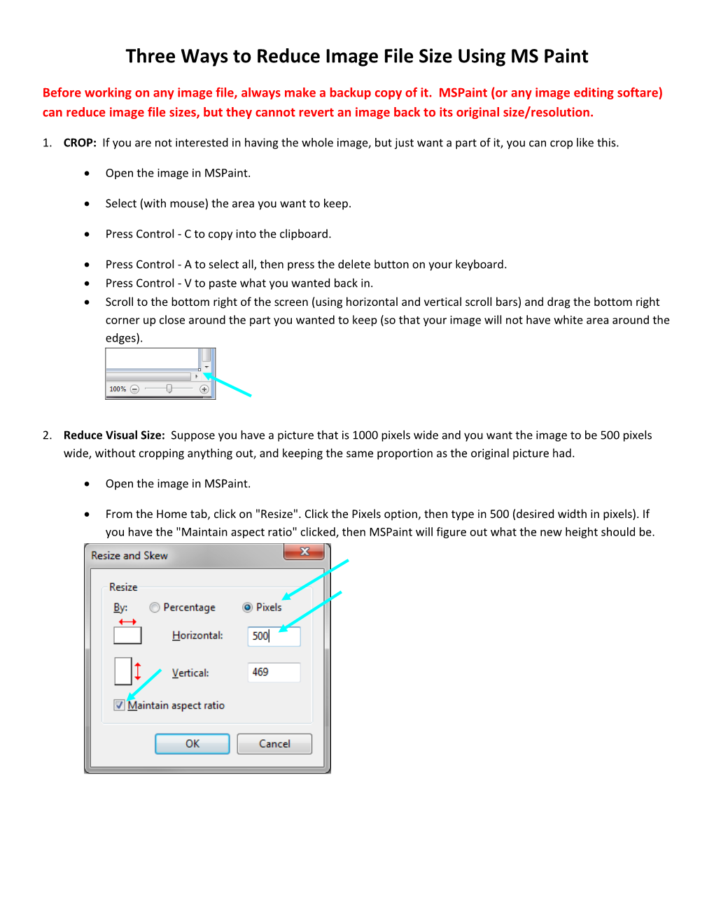 Three Ways to Reduce Image File Size Using MS Paint