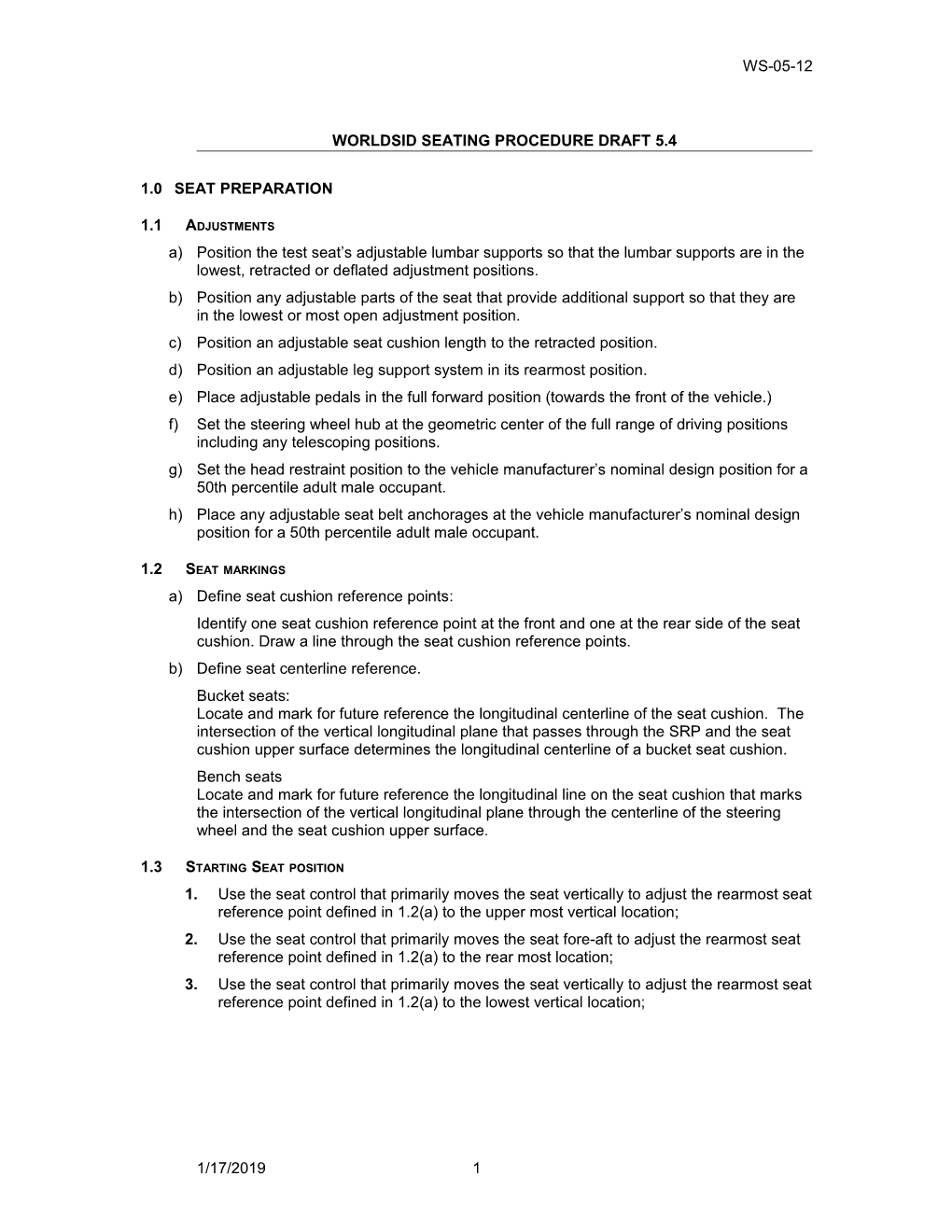 Worldsid Seating Procedure Draft 5.4