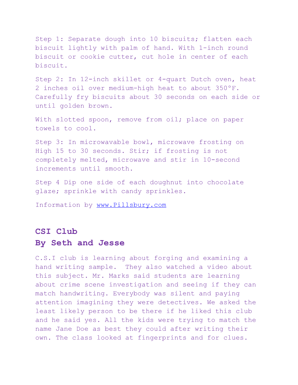 CCMS Newsletter Club 2013-14