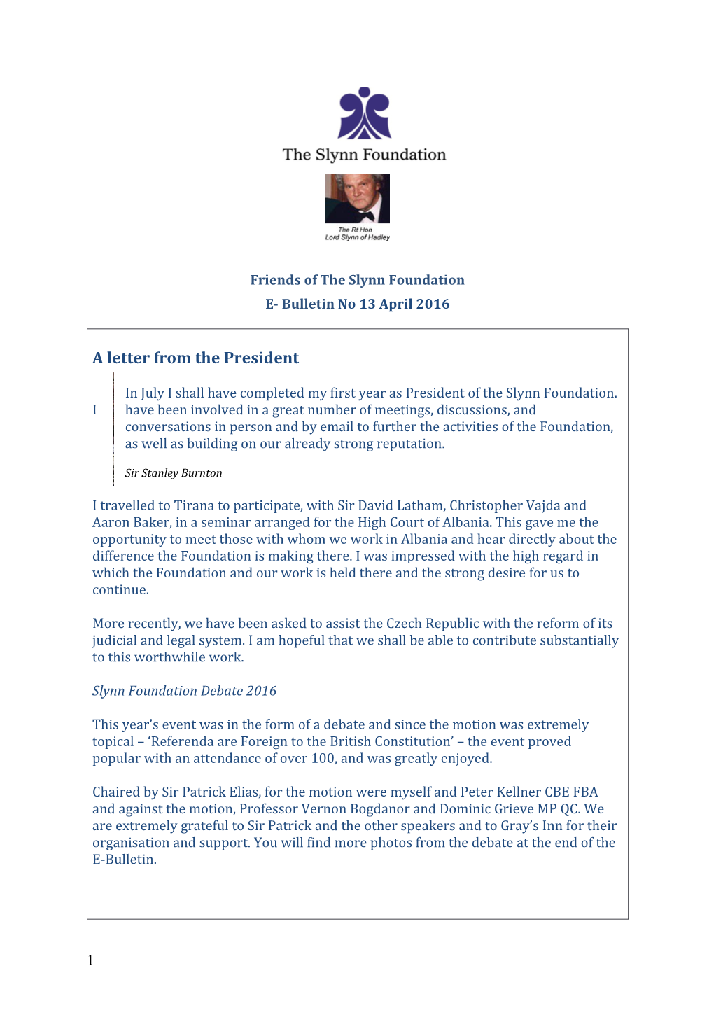 Friends of the Slynn Foundation