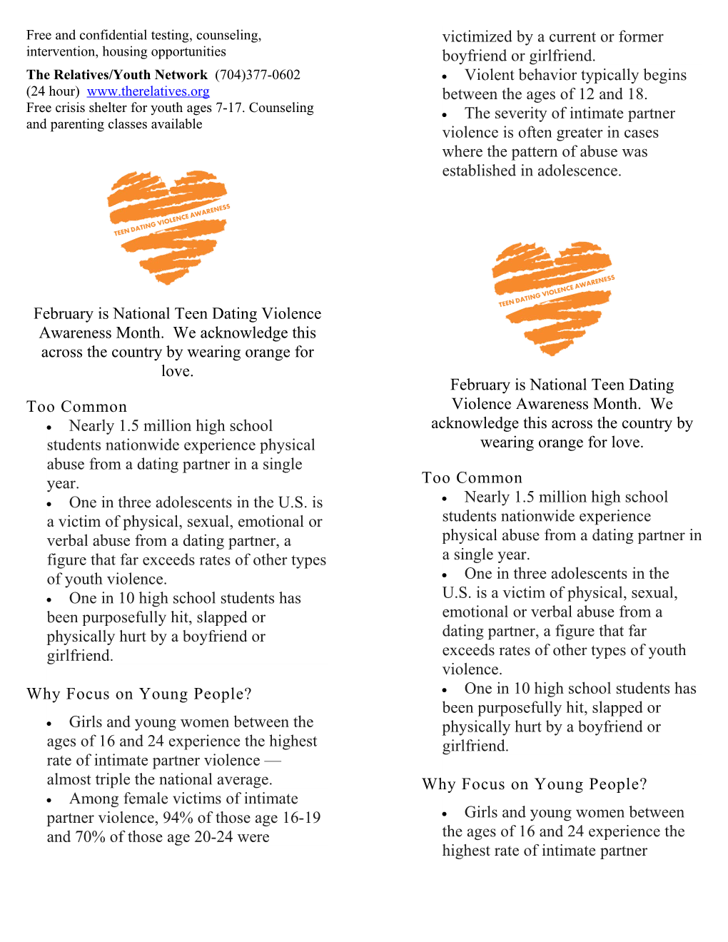 Teen Dating Violence Resources