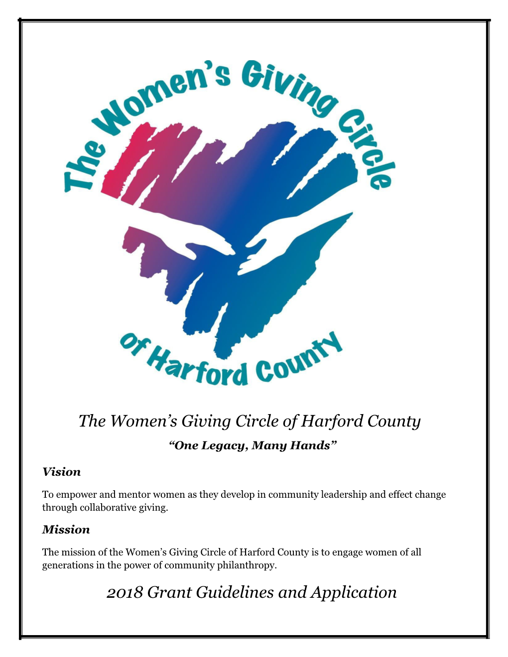 The Women S Giving Circle of Harford County