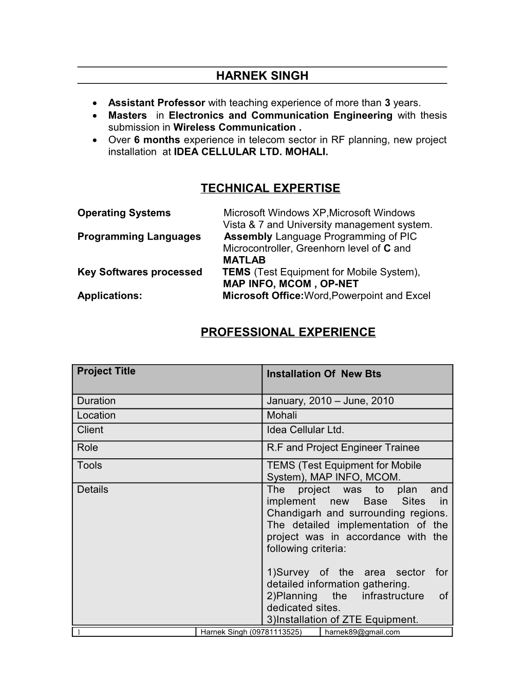Assistant Professor with Teaching Experience of More Than 3 Years