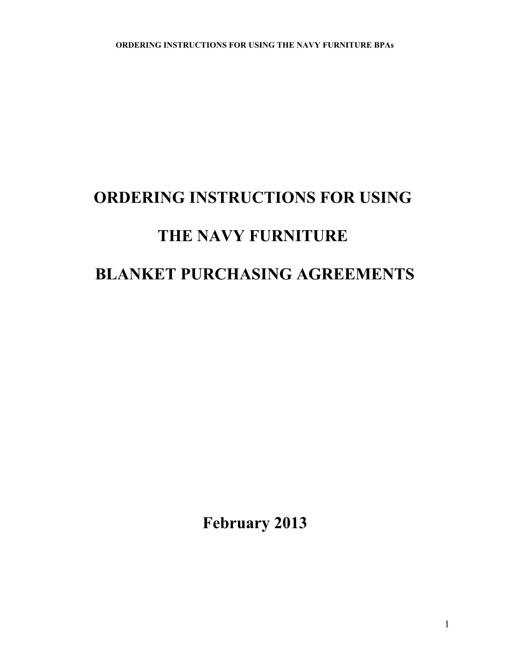 DON Furniture Ordering Guide When Using Bpas Awarded Against Federal Supply Schedules