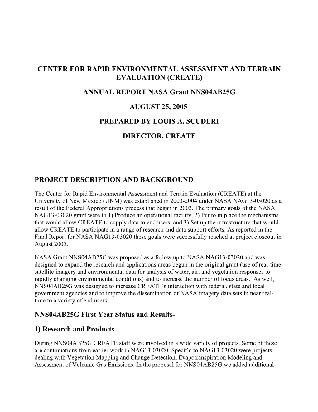 Center for Rapid Environmental Assessment and Terrain Evaluation