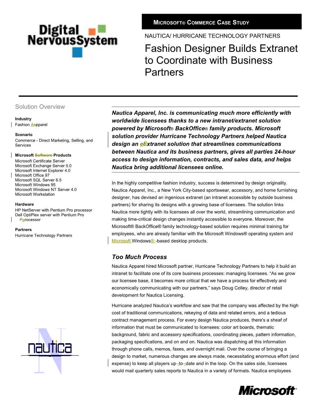 Microsoft Commerce Case Study