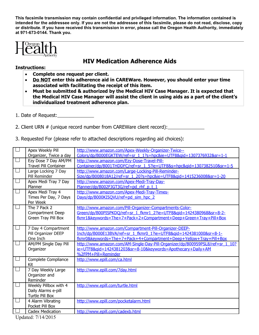 HIV Medication Adherence Aids