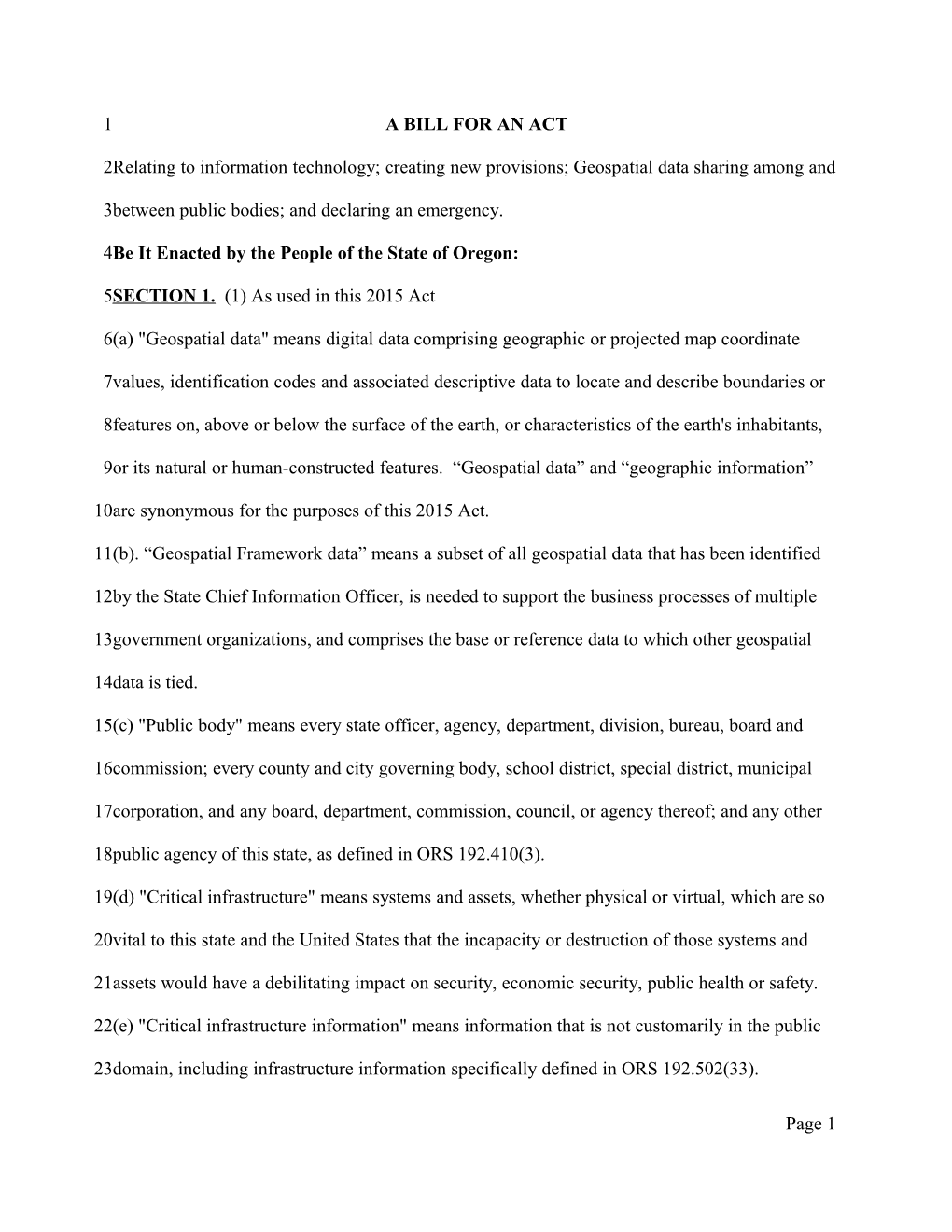 Proposed Data Sharing Legislation April 2014