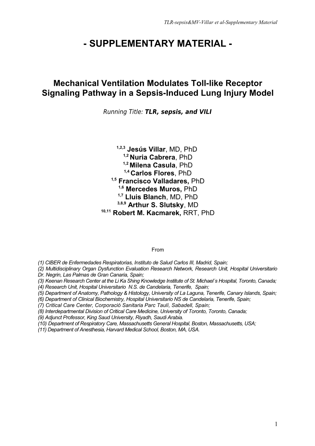 TLR-Sepsis&MV-Villar Et Al-Supplementary Material