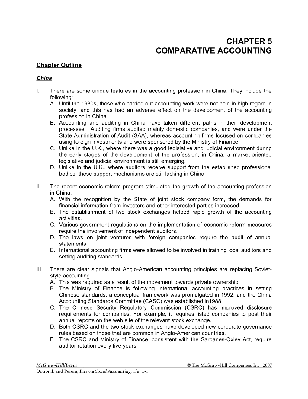 Comparative Accounting