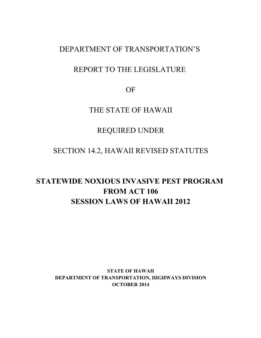 Departmentof Transportation S