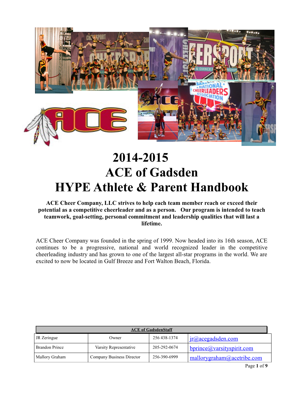 HYPE Athlete & Parent Handbook