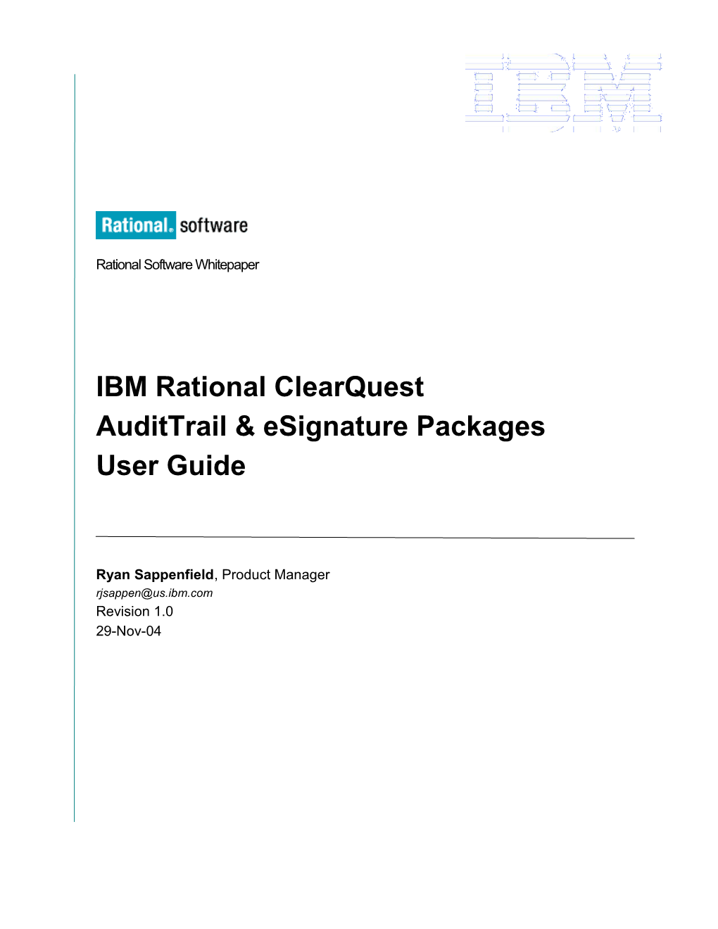 Rational Software White Paper
