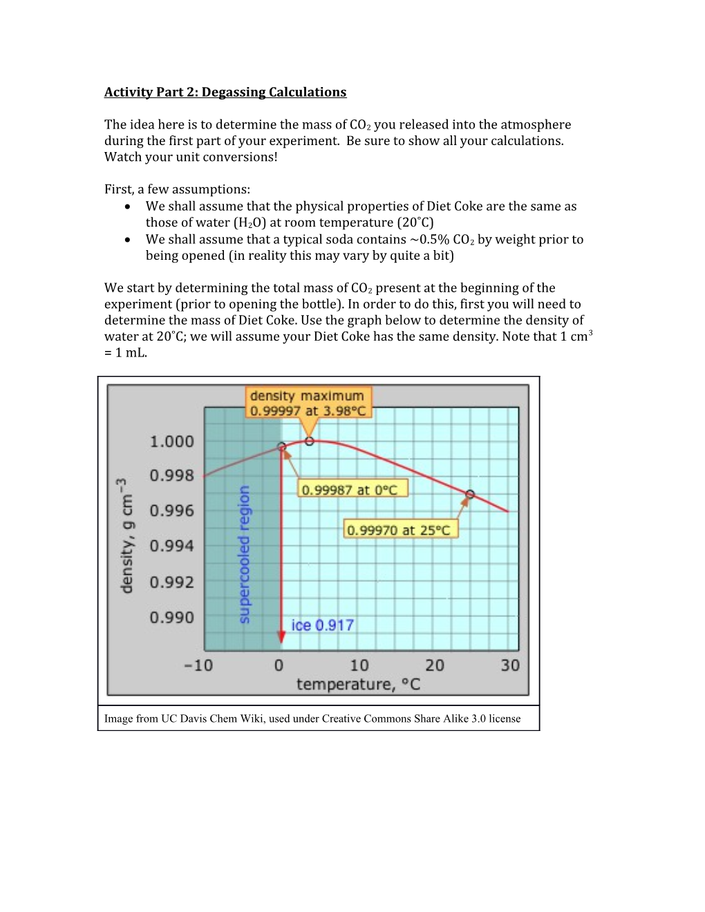 Activity Part 2: Degassing Calculations