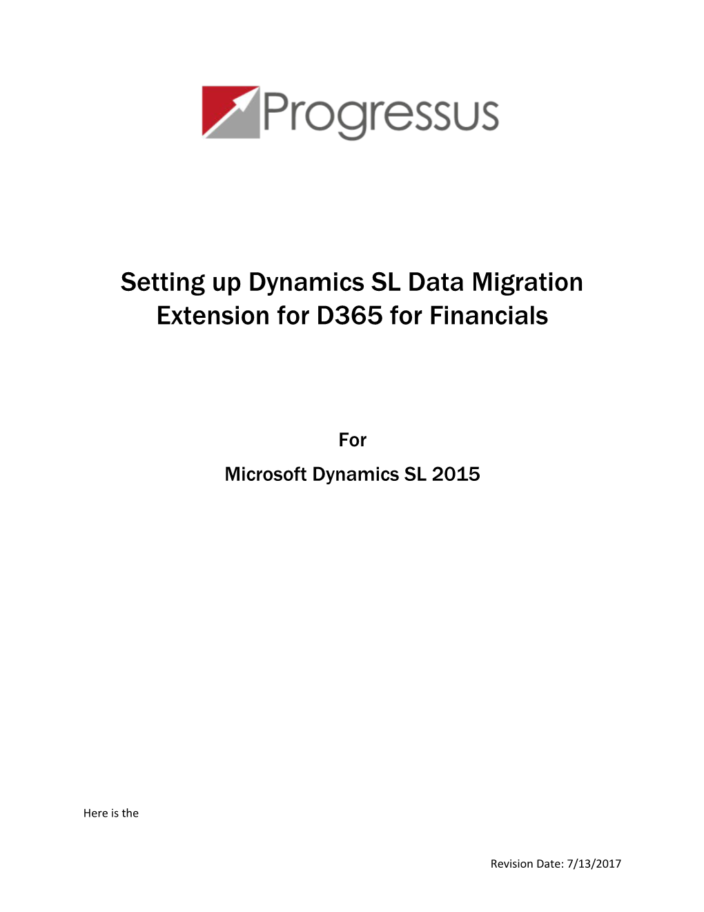 Setting up Dynamics SL Data Migration Extension for D365 for Financials