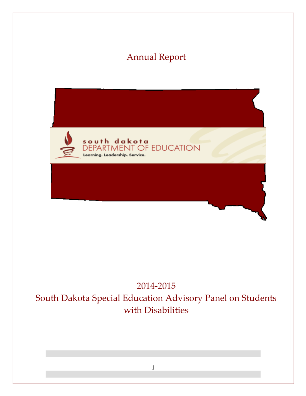 Governor S Special Education Advisory Panel on Students with Disabilities