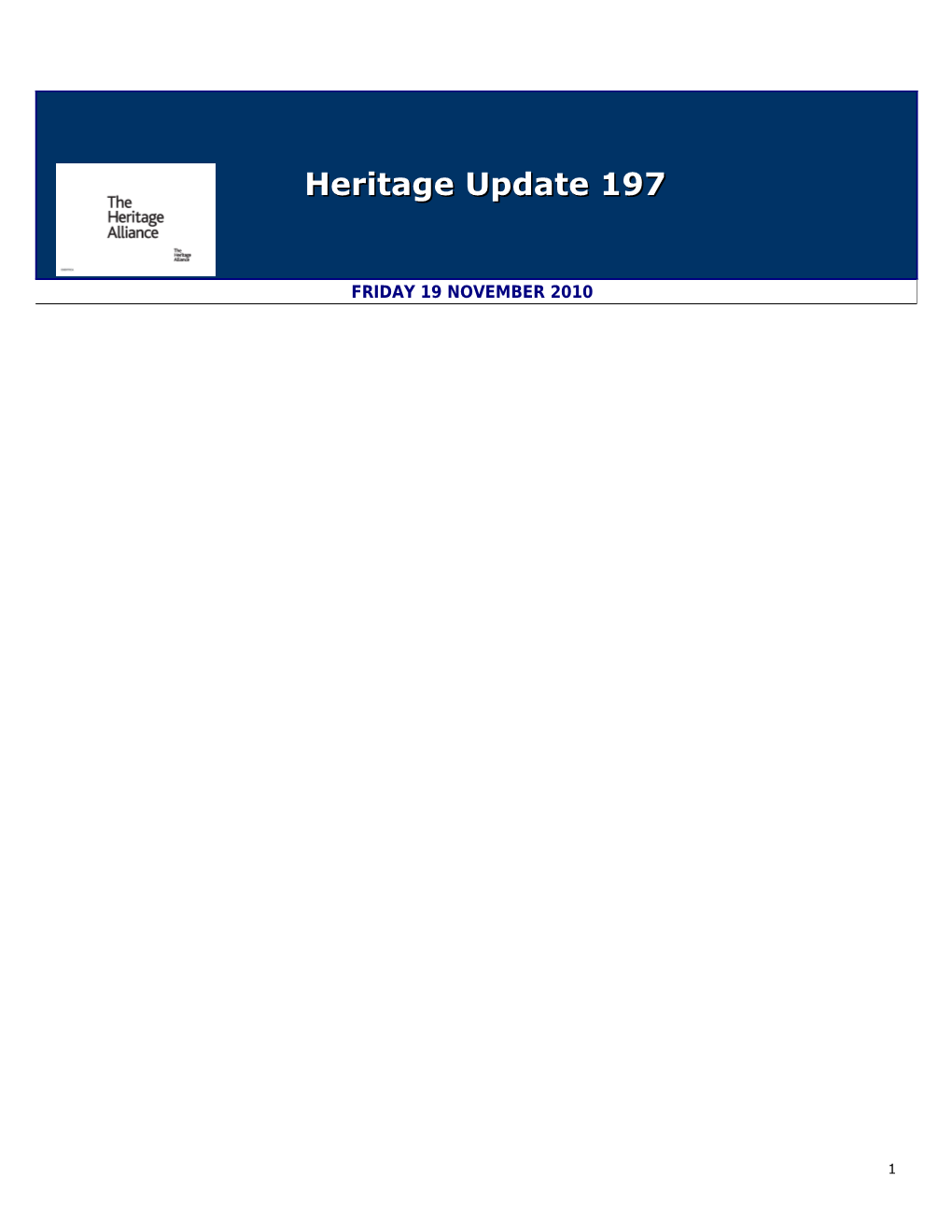 Heritage Update 197