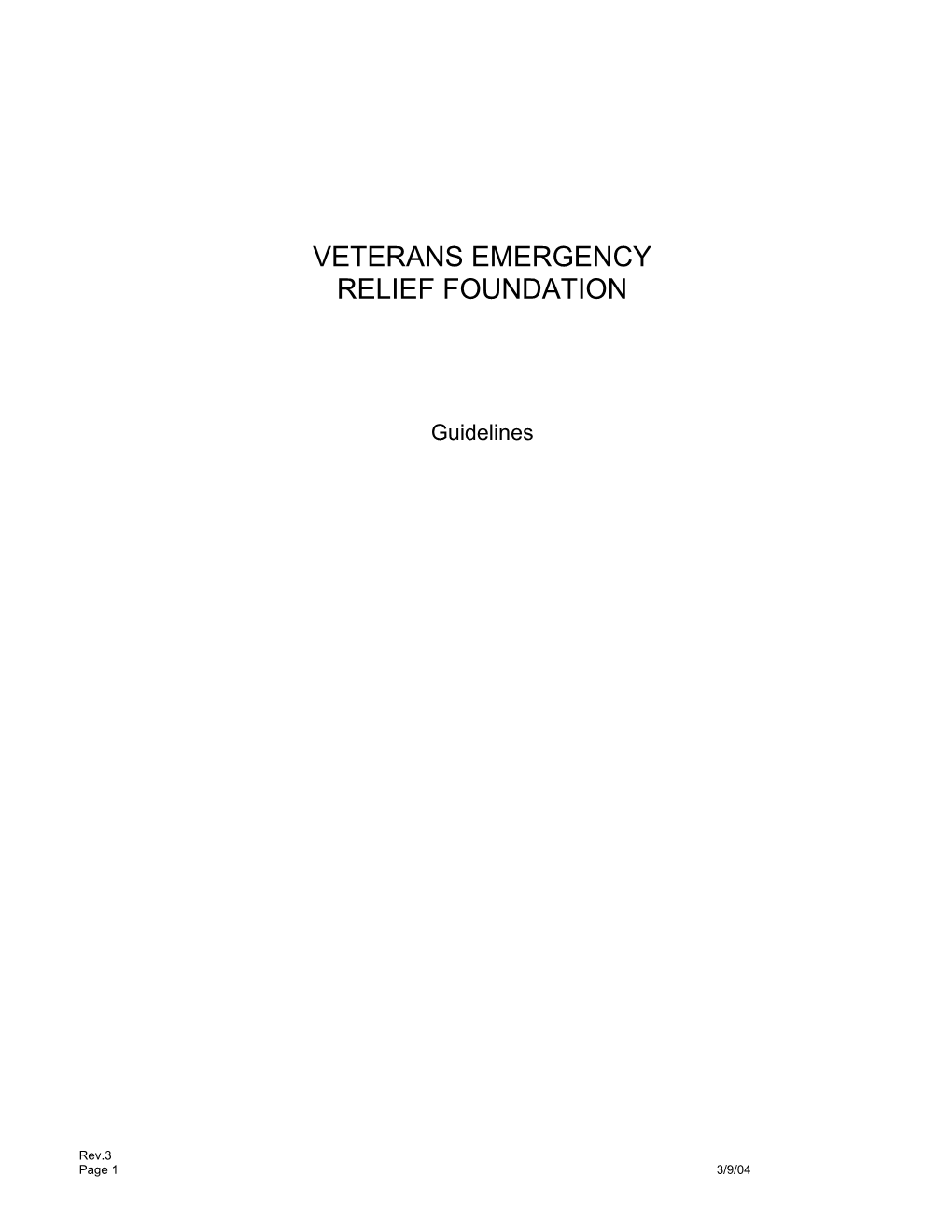 Vietnam-Era Veterans Emergency