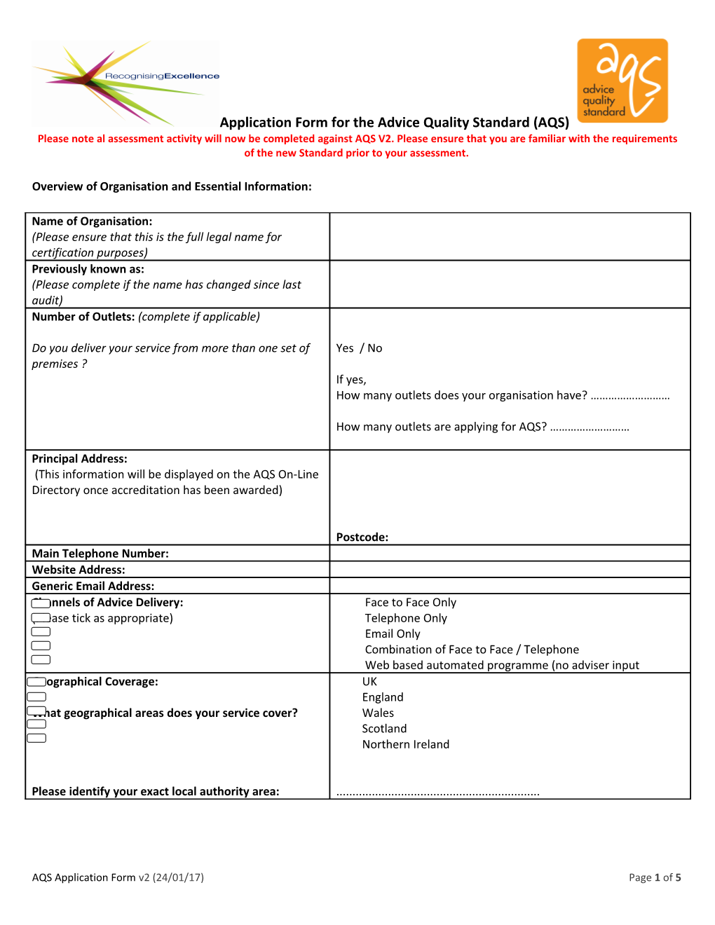 Overview of Organisation and Essential Information