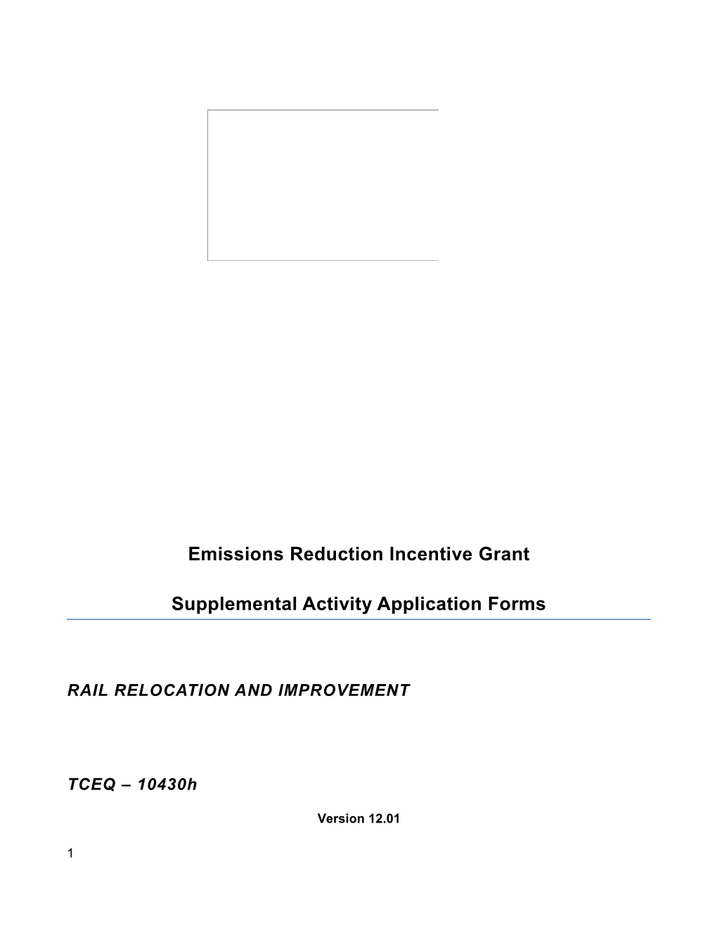 Emissions Reduction Incentive Grant