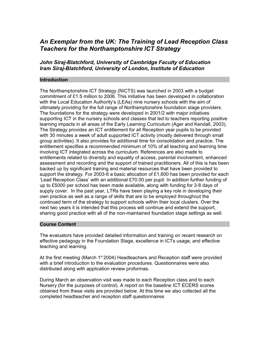 Interim Report, Kidsmart Evaluation Programme March 2002