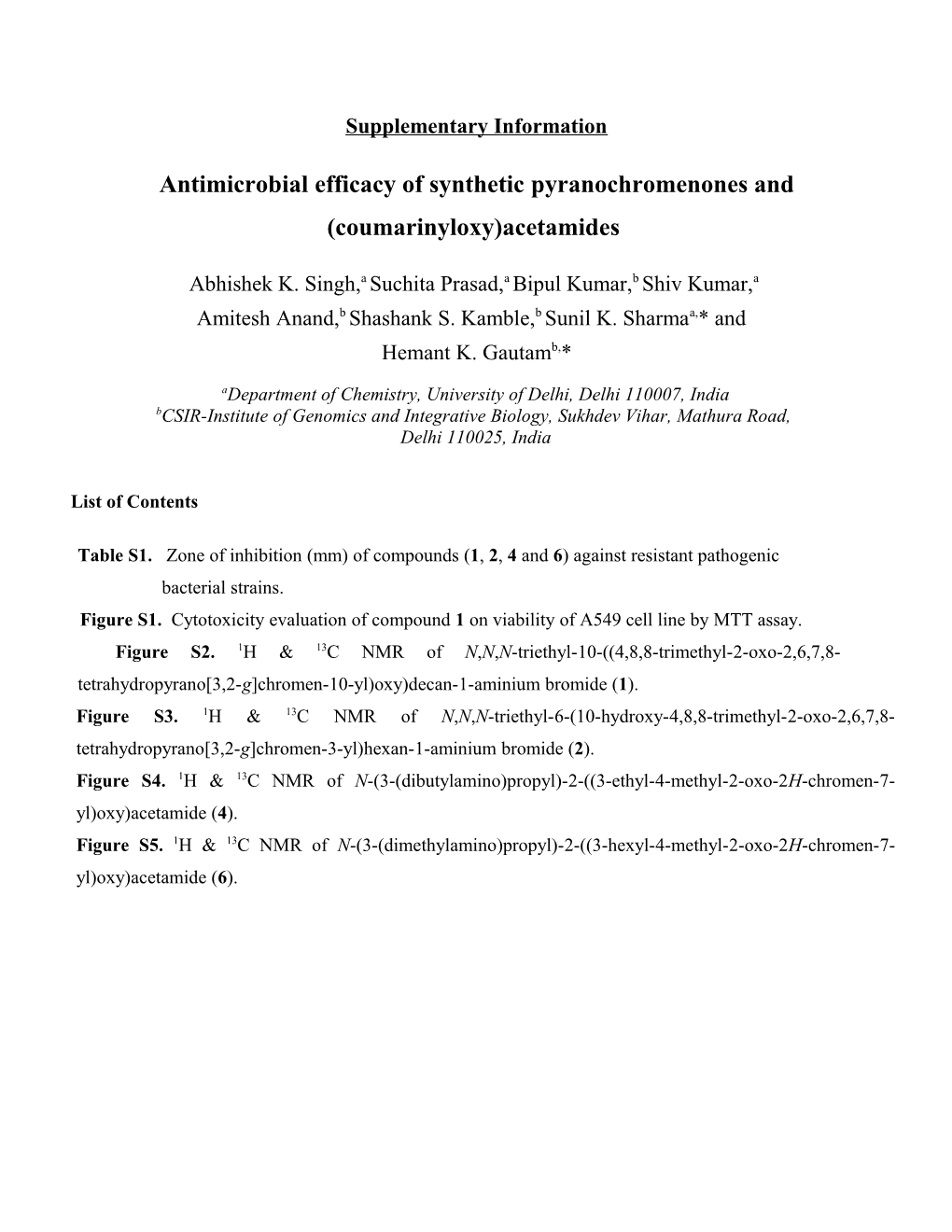 Antimicrobial Efficacy of Synthetic Pyranochromenones and (Coumarinyloxy)Acetamides
