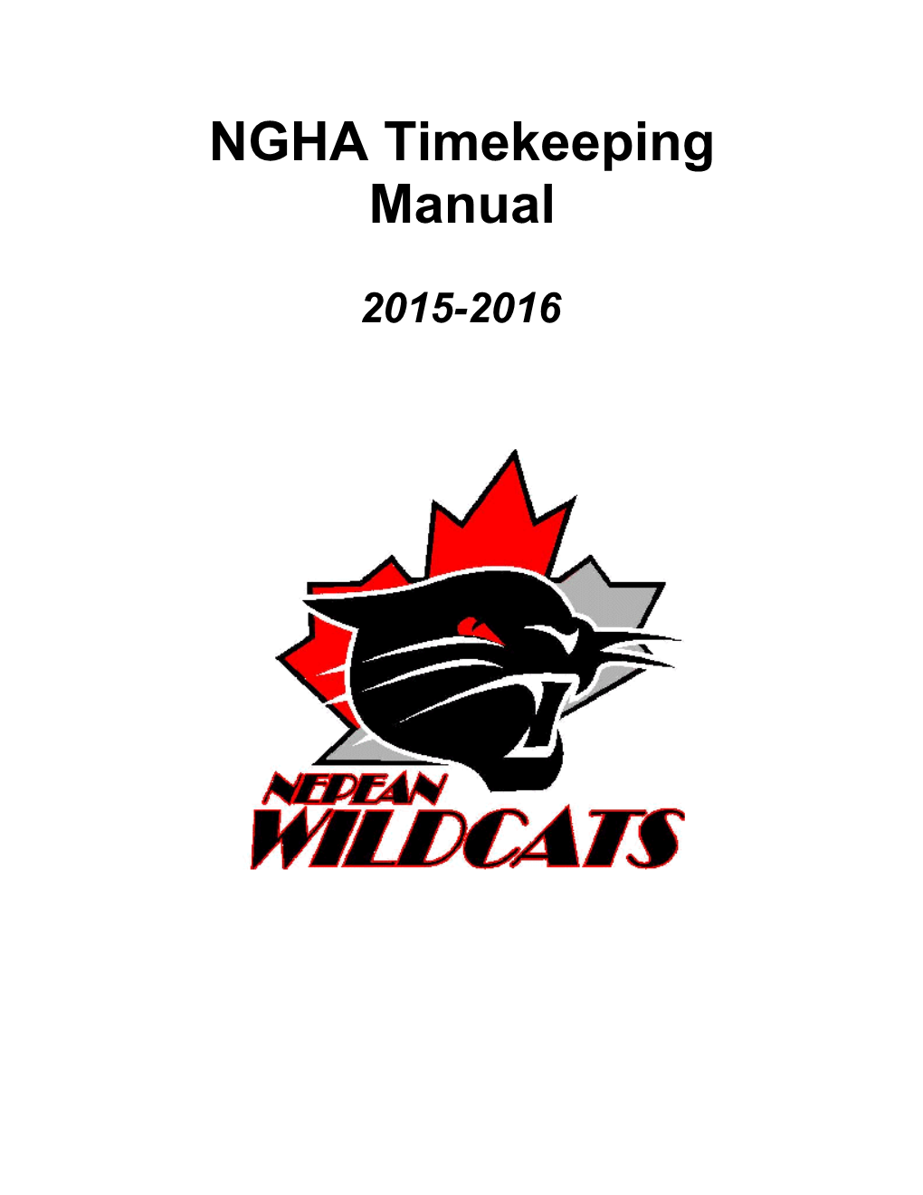 NGHA Timekeeping Manual