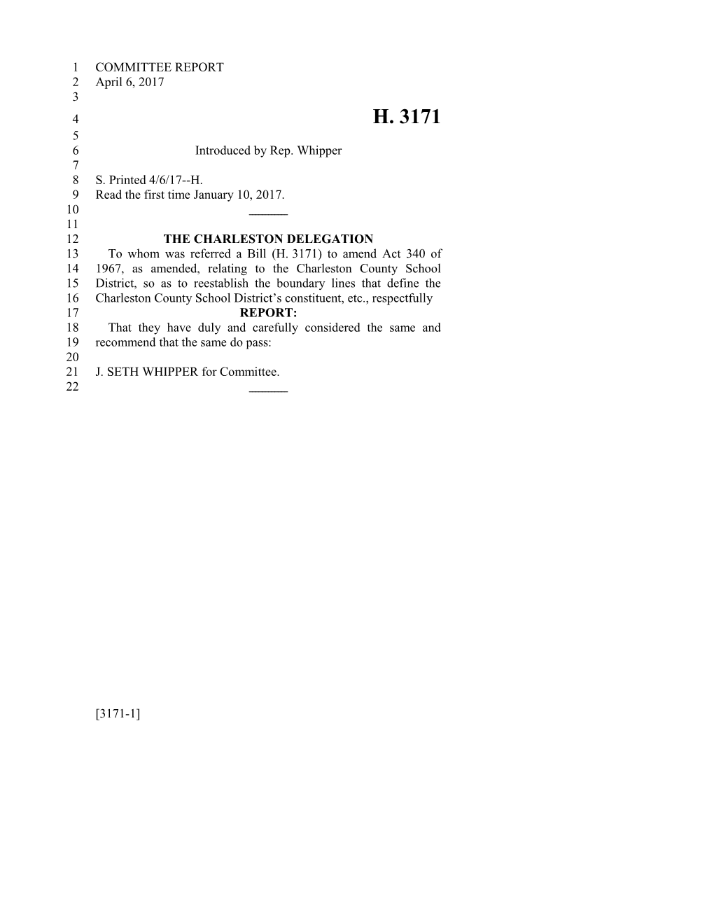 2017-2018 Bill 3171 Text of Previous Version (Apr. 6, 2017) - South Carolina Legislature Online