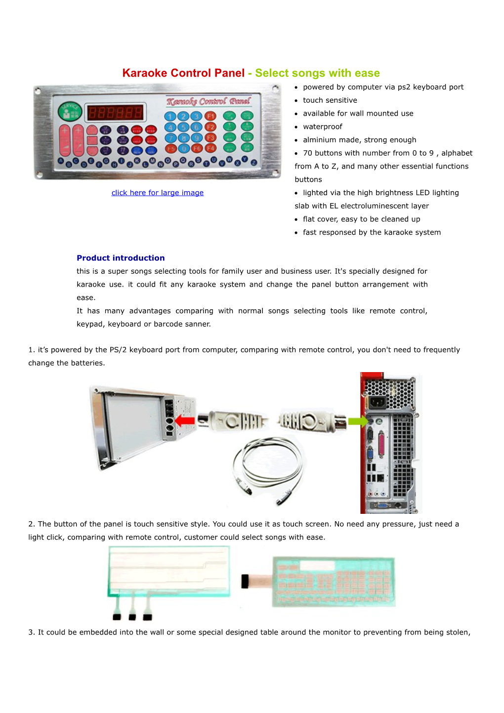 Karaoke Control Panel - Select Songs with Ease