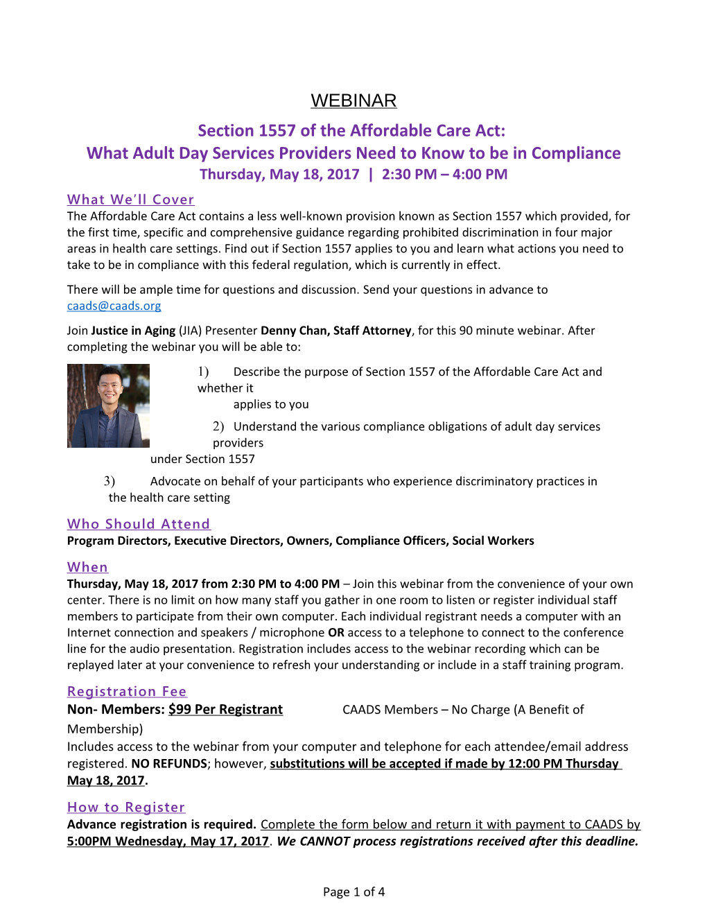 Section 1557 of the Affordable Care Act: What Adult Day Services Providers Need to Know