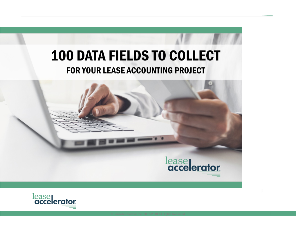 100 Data Fields to Collect from Your Leases
