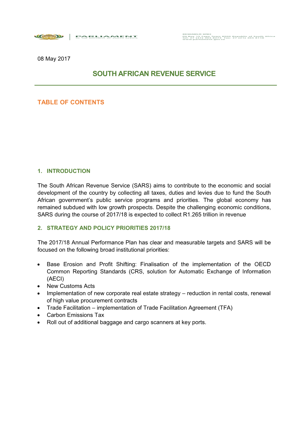 South African Revenue Service