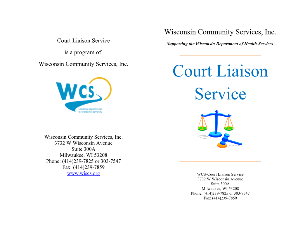 Wisconsin Community Services, Inc