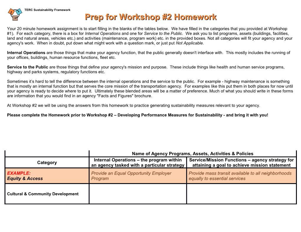 Prep for Workshop #2 Homework