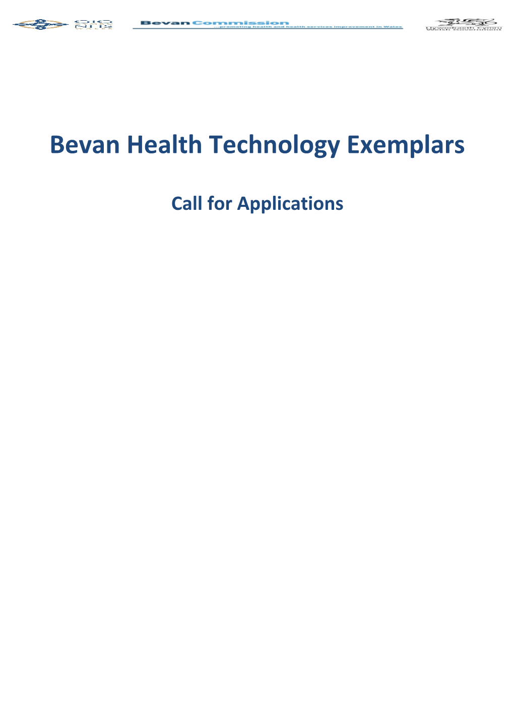 Bevan Health Technology Exemplars
