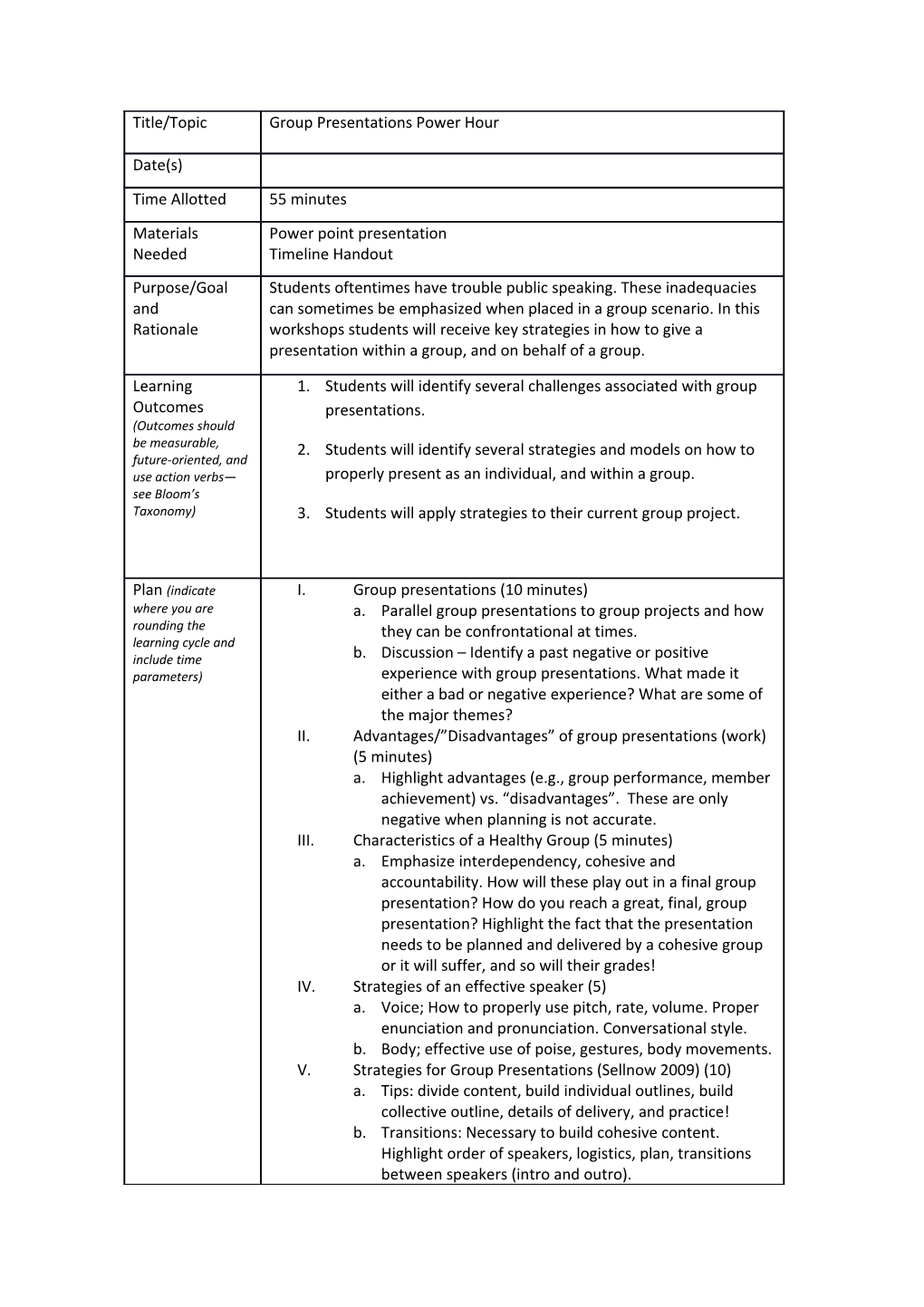 Students Will Identify Several Challenges Associated with Group Presentations