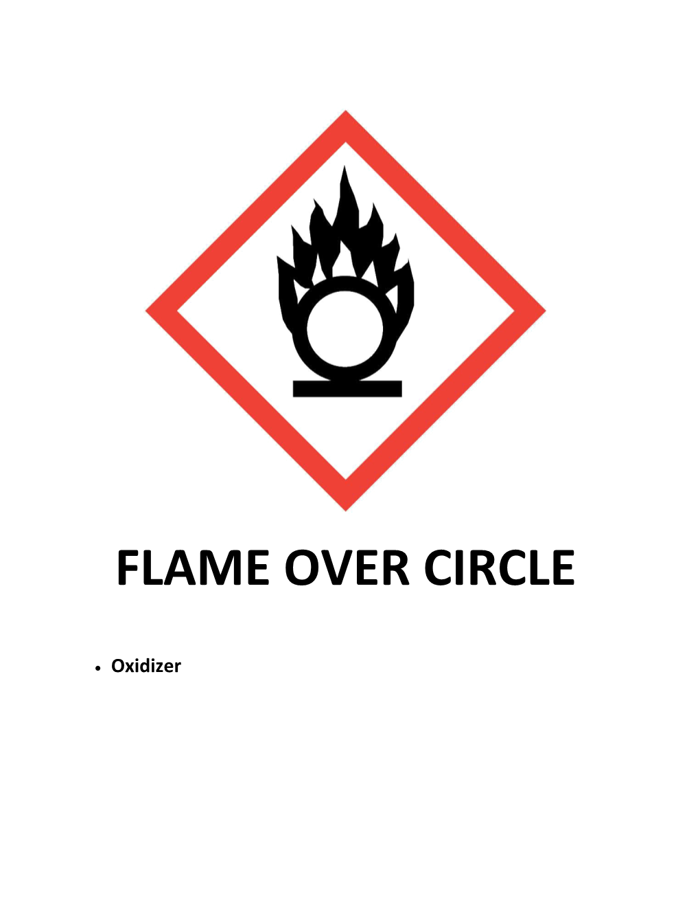 Toolbox Talk: OSHA S Revisedhaz-Com Standard Flame Over Circle Pictogram