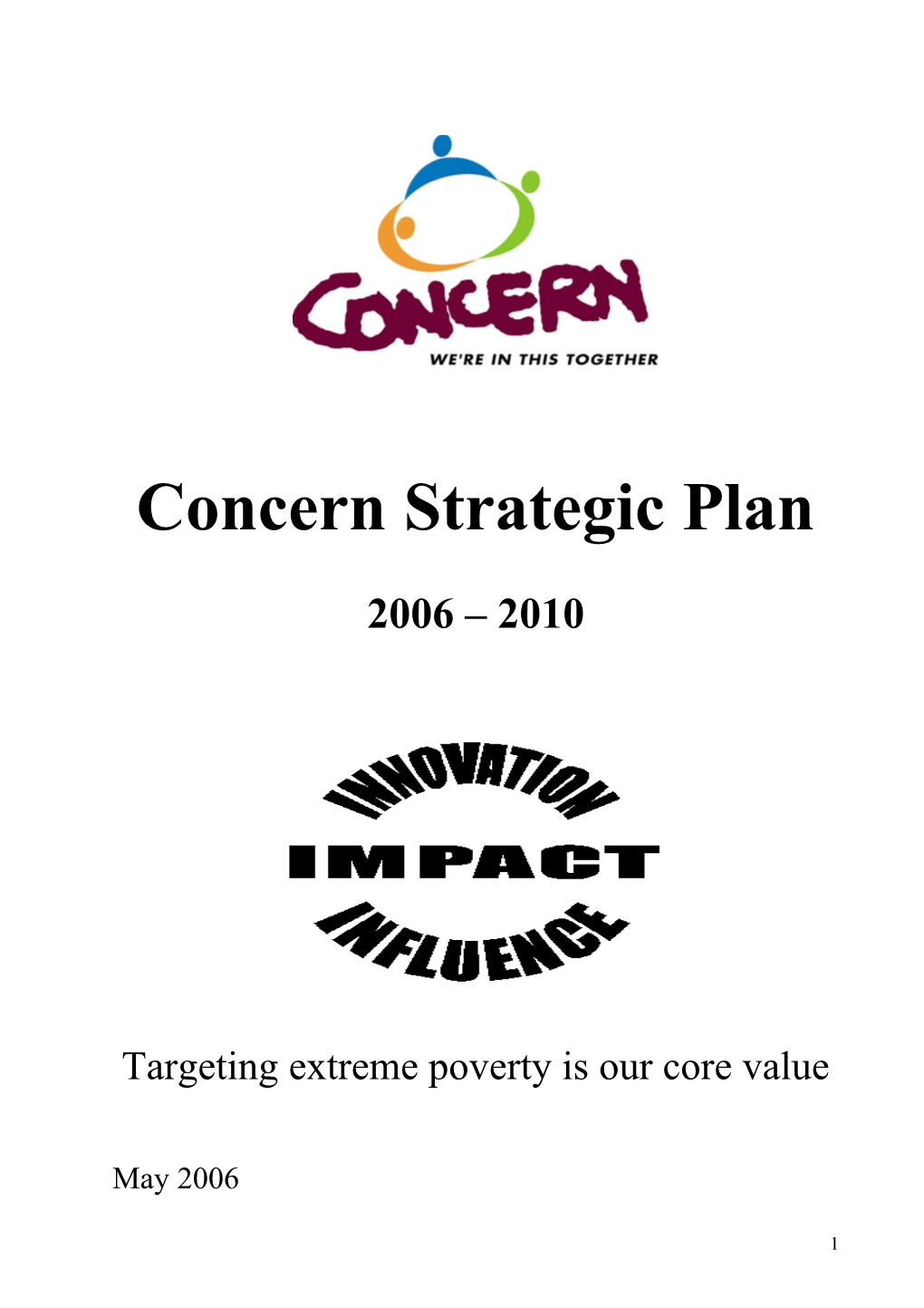 Concern Strategic Plan 2006-2010