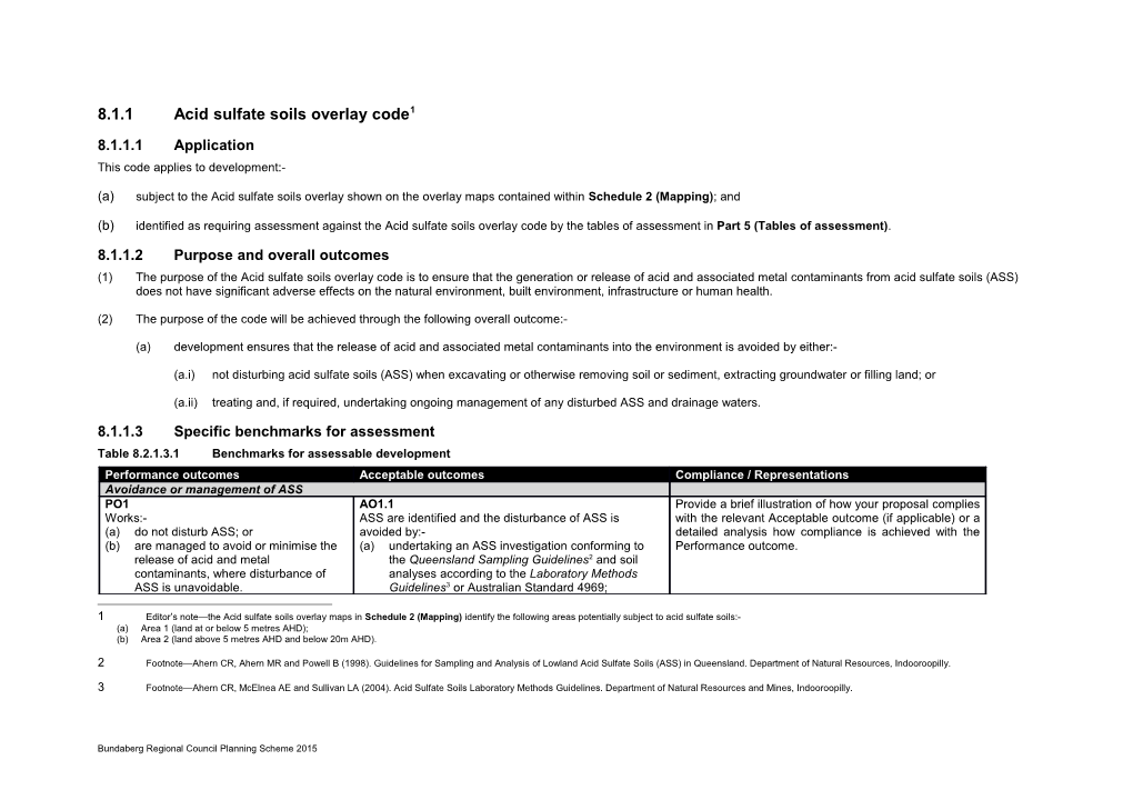 8.2.1Acid Sulfate Soils Overlay Code 1