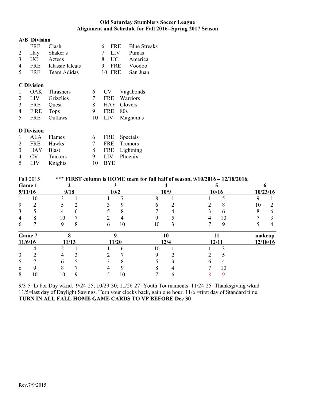 ALIGNMENT COMMITTEE REPORT: (To OSSSL Board 7/15/98)